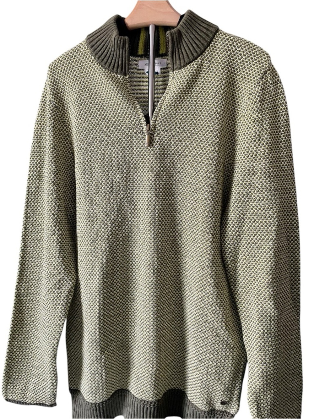White Stuff Attadale Funnel Neck Sweater in Olive- Sz M- NWT